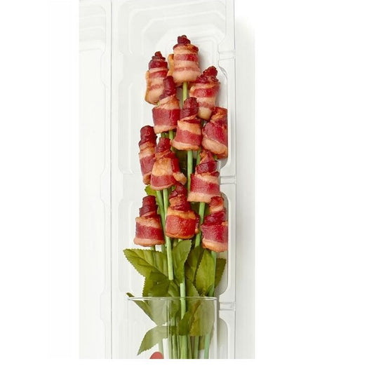 Bacon Roses Deluxe in a Love Vase